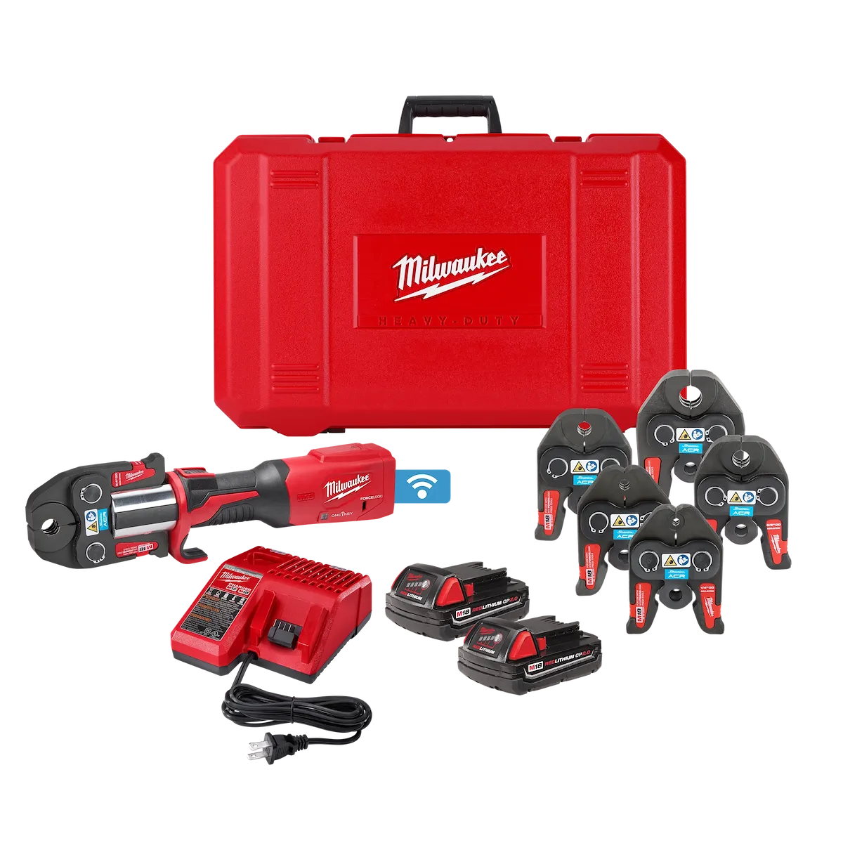 M18 FORCE LOGIC Press Tool Kit w/ One-Key with 1/4"-7/8" Streamline ACR Jaws
