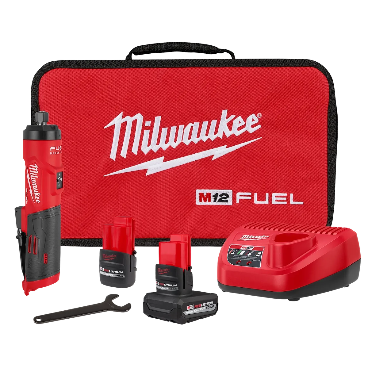 M12 FUEL 1/4" Straight Die Grinder Kit