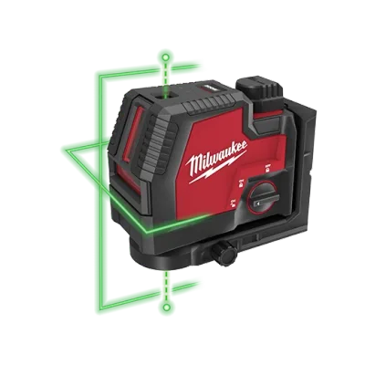 USB Rechargeable Green Cross Line & Plumb Points Laser