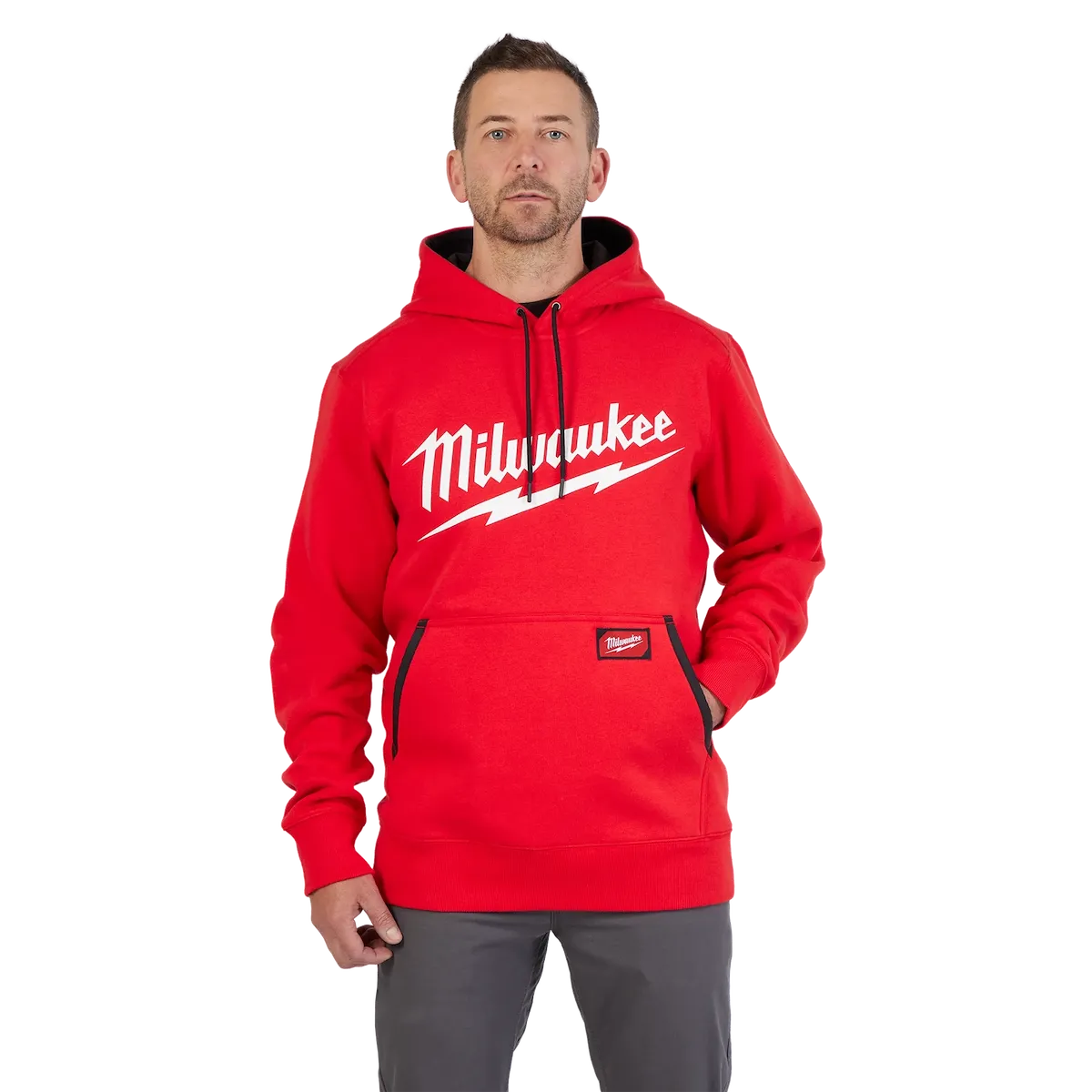 Midweight Pullover Hoodie - Logo Red S