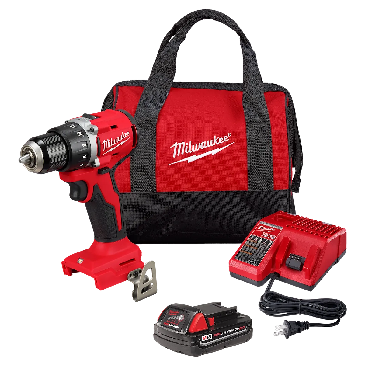Milwaukee Tool M18 Compact Brushless 1/2" Drill/Driver Kit 3601-21CT