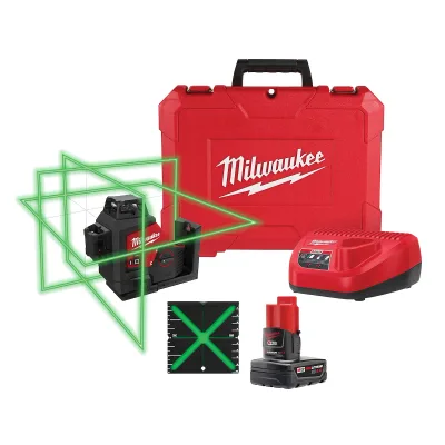 M12™ Green 360˚ 3 Plane Laser Kit