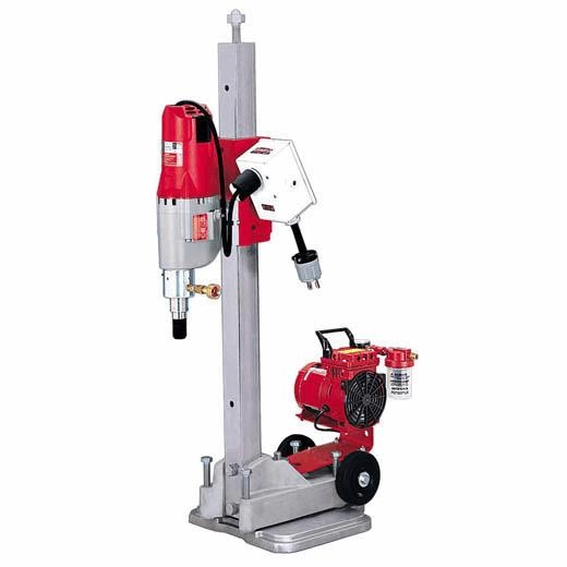 Diamond Coring Rig with Small Base Stand, Vac-U-Rig® Kit, Meter Box and Diamond Coring Motor