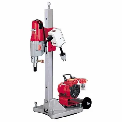 Diamond Coring Rig with Large Base Stand, Vac-U-Rig® Kit, Meter Box and Diamond Coring Motor