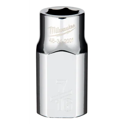 Milwaukee Tool 1/2" Drive 6-Point Sockets with FOUR FLAT Sides 45-34-2001
