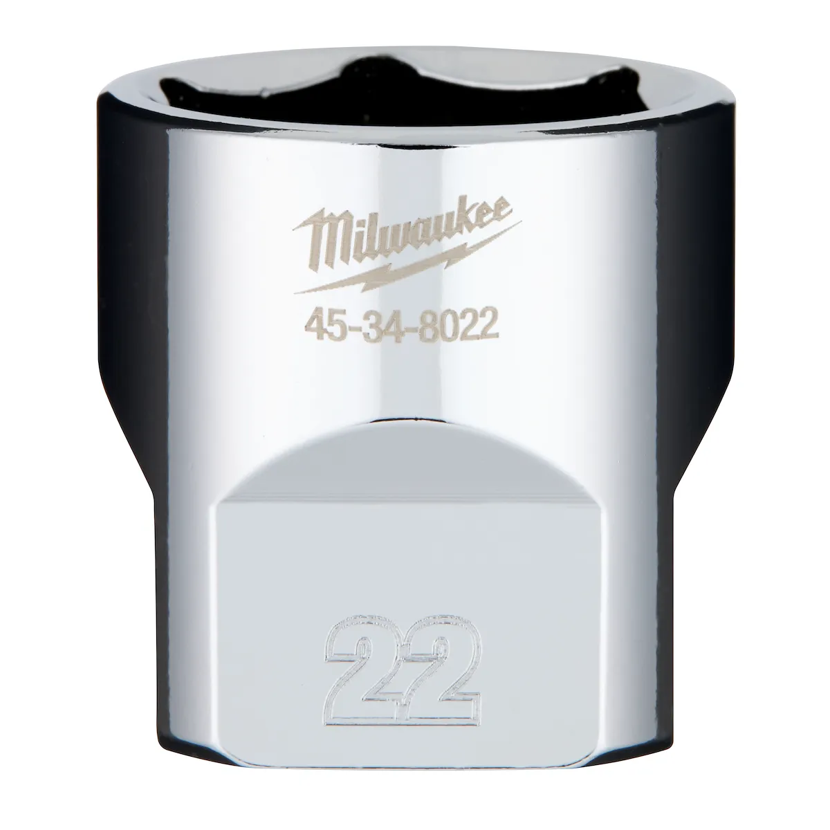 Milwaukee Tool 3/8" Drive 6-Point Sockets with FOUR FLAT Sides 45-34-8022