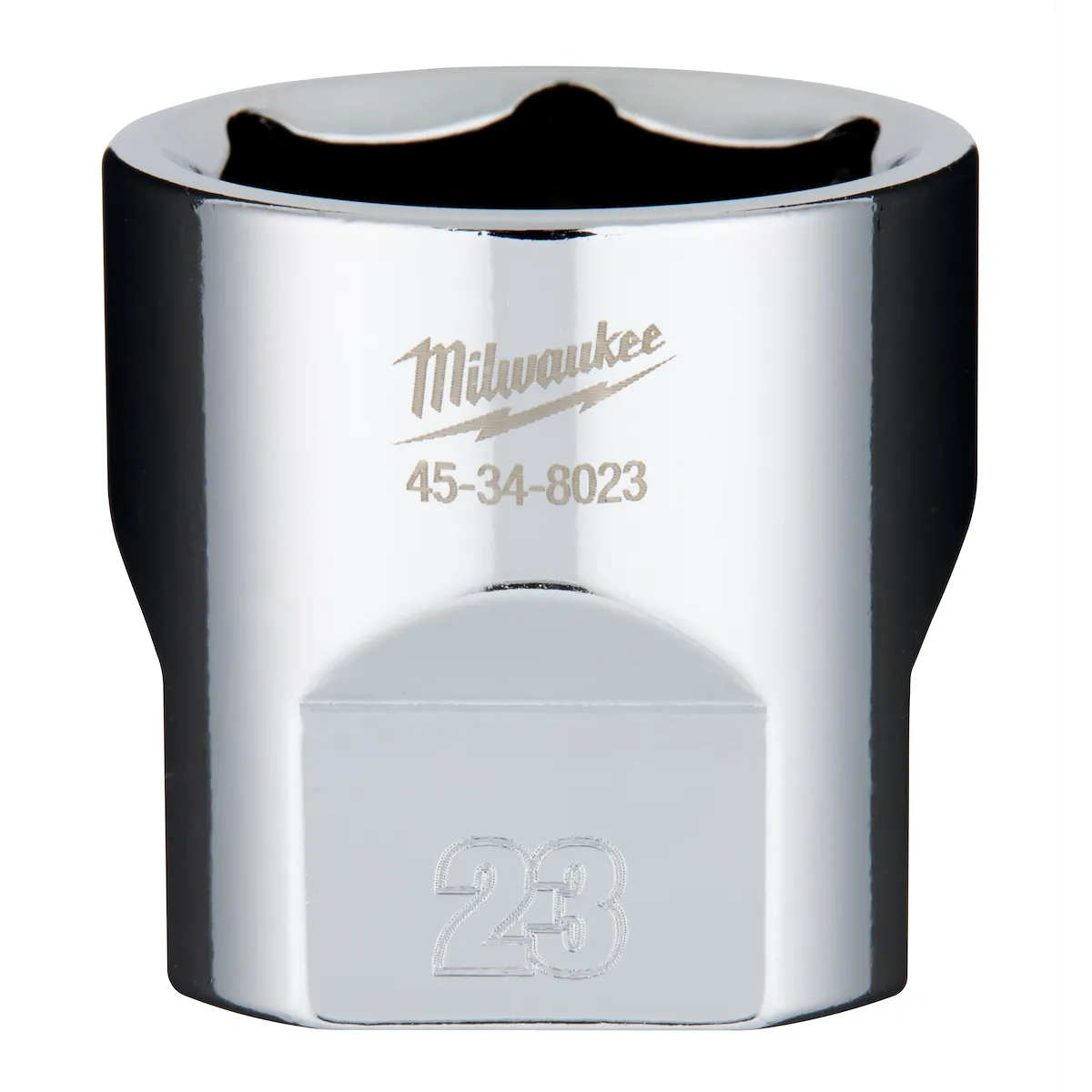 Milwaukee Tool 3/8" Drive 6-Point Sockets with FOUR FLAT Sides 45-34-8023