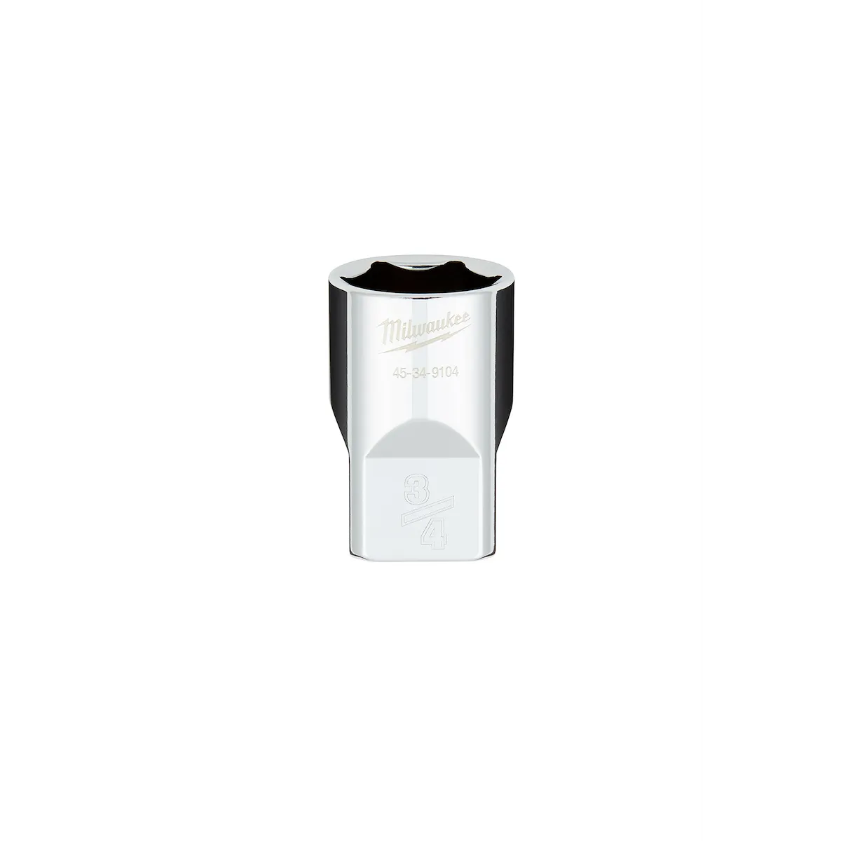 Milwaukee Tool 1/2" Drive SAE 6-Point Sockets with FOUR FLAT Sides 45-34-9104