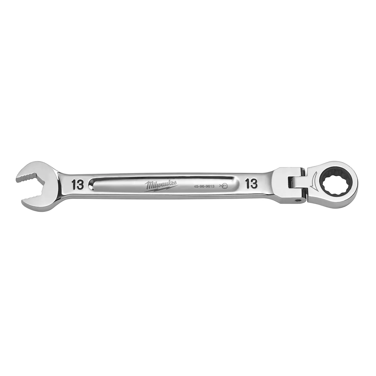 Milwaukee Tool Metric Flex Head Ratcheting Combination Wrench 45-96-9613