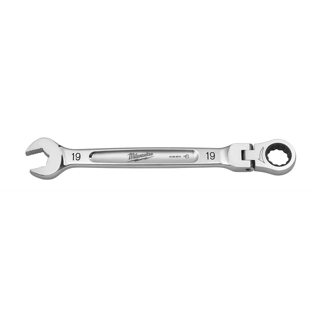 Milwaukee Tool Metric Flex Head Ratcheting Combination Wrench 45-96-9619