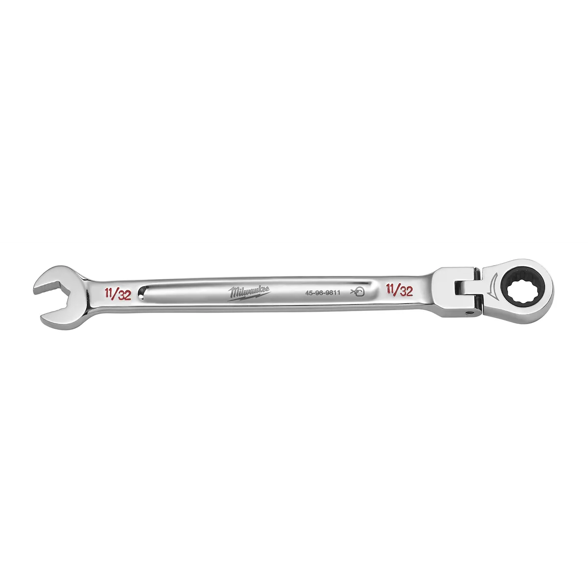 Milwaukee Tool SAE Flex Head Ratcheting Combination Wrench 45-96-9811