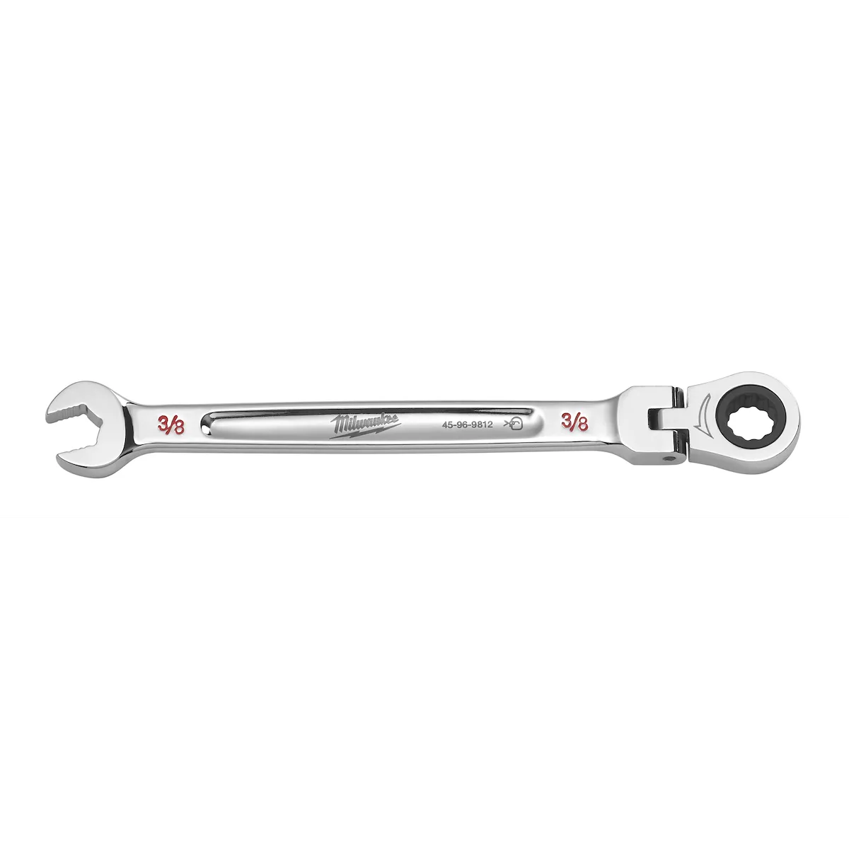 Milwaukee Tool SAE Flex Head Ratcheting Combination Wrench 45-96-9812
