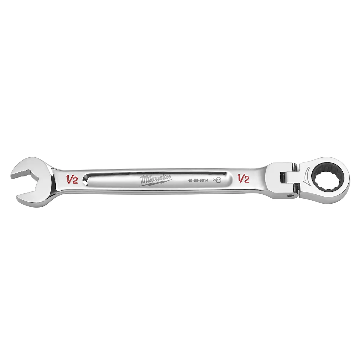 Milwaukee Tool SAE Flex Head Ratcheting Combination Wrench 45-96-9814