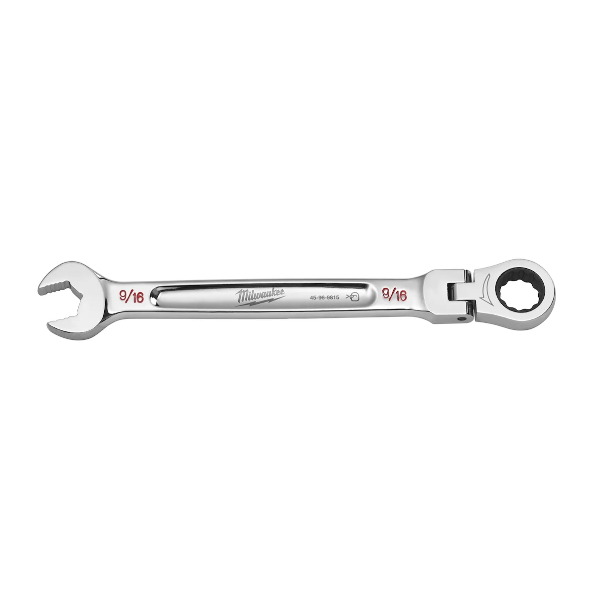 Milwaukee Tool SAE Flex Head Ratcheting Combination Wrench 45-96-9815