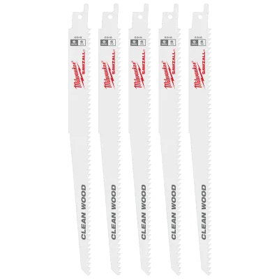 9" 6 TPI Fleam Ground SAWZALL® Blades (5 Pk)