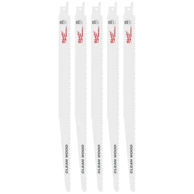 12" 6 TPI Fleam Ground SAWZALL® Blades (5 Pk)