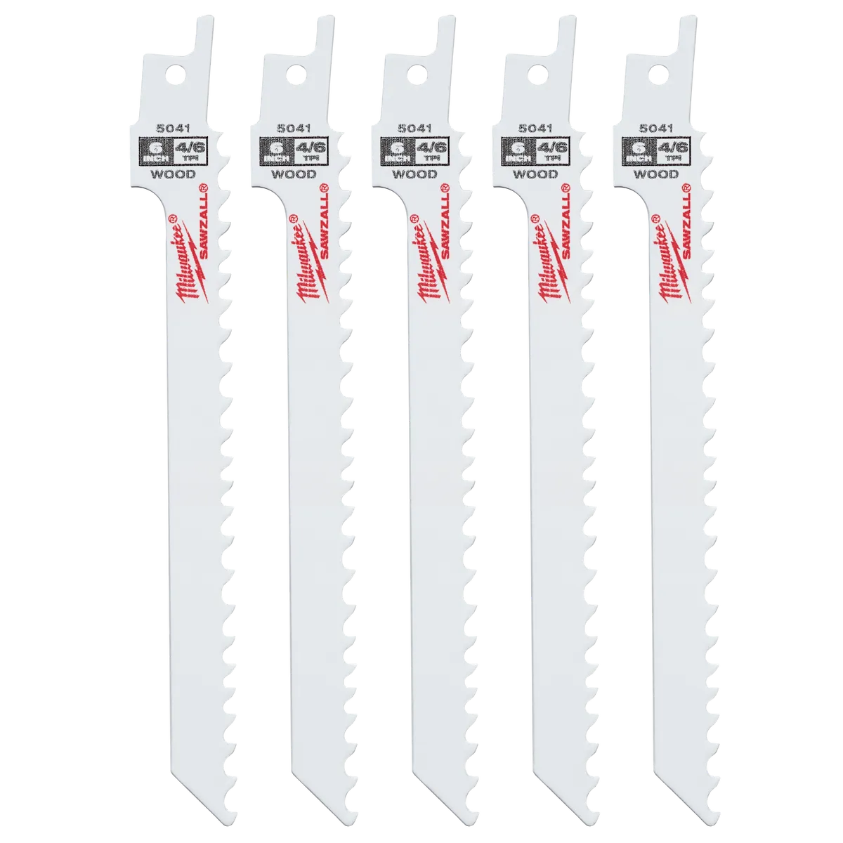 6" 4/6 TPI SAWZALL® Blades (5 Pk)