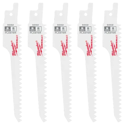 SAWZALL® 5" 6 TPI Plaster Blades - 5 PK
