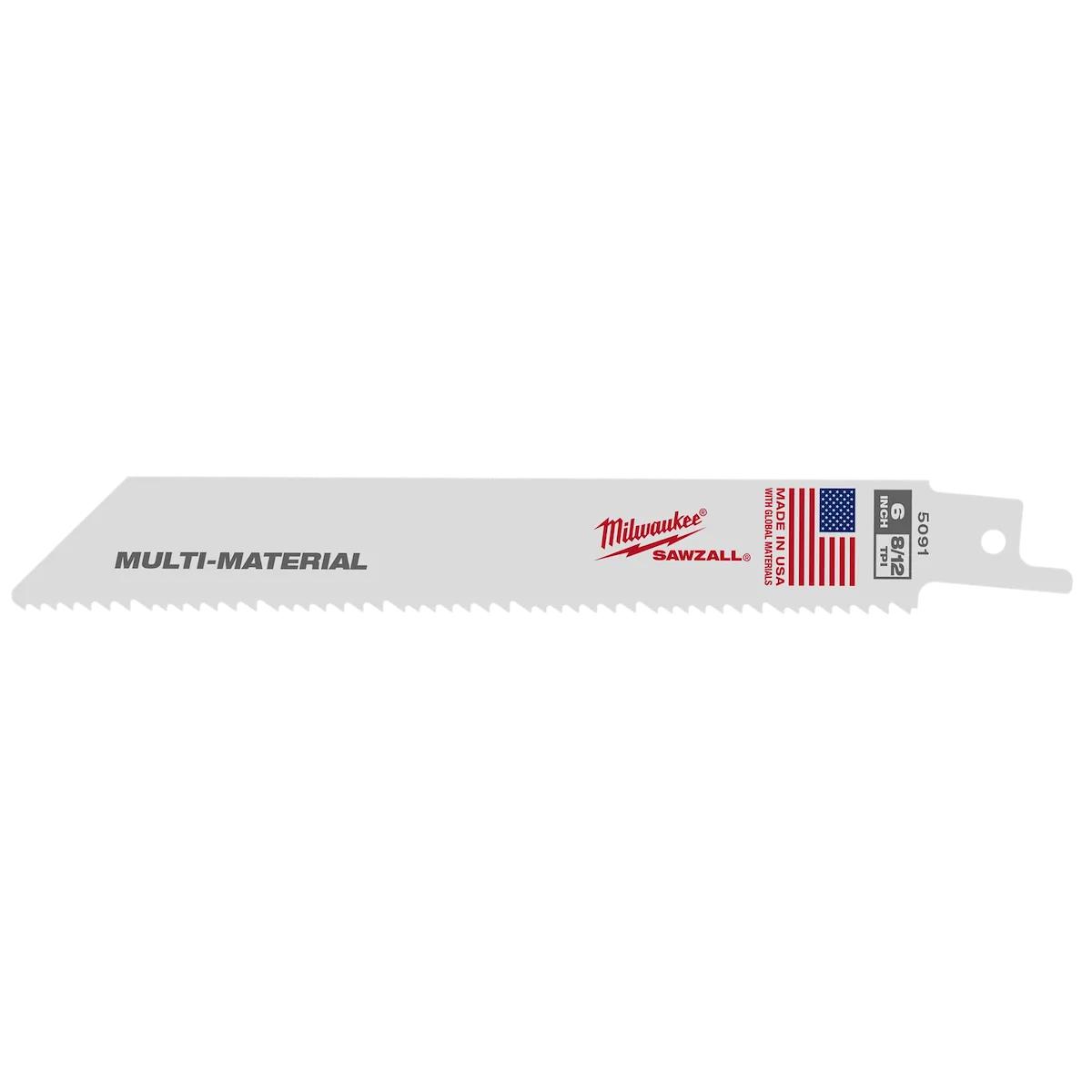 6" 8/12 TPI Sawzall® Blades (5 Pk)