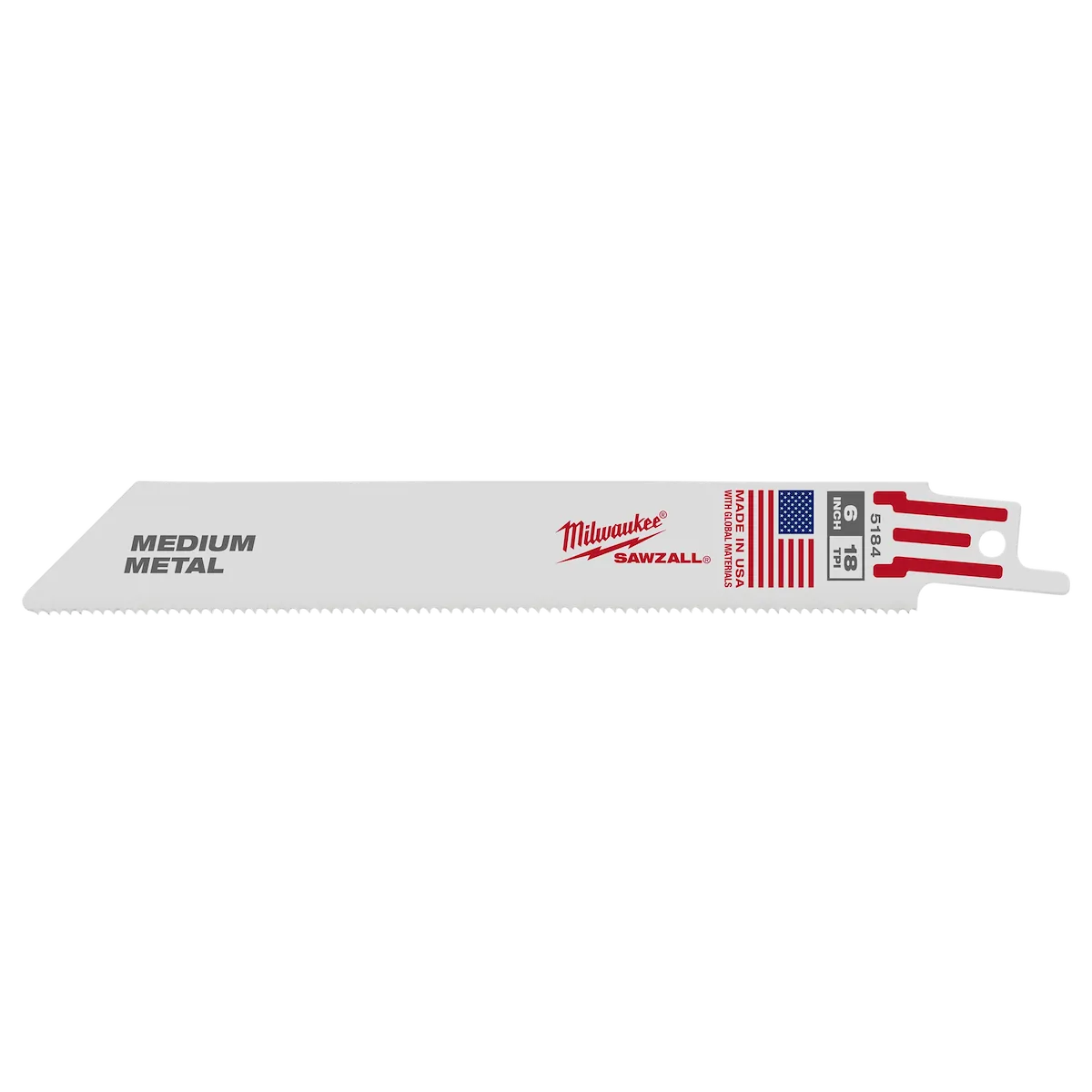 6" 18 TPI Thin Kerf SAWZALL® Blades (5 Pk)