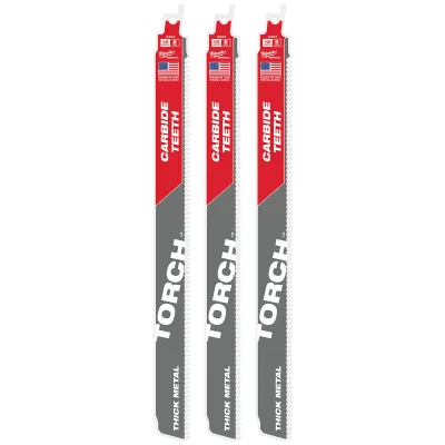 (1PK) 12" 8 TPI the TORCH™ w/ Carbide Teeth SAWZALL® Blade