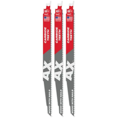 Milwaukee Tool (1PK) 6" 5T AX™ w/ Carbide Teeth SAWZALL® Blade 48-00-5227