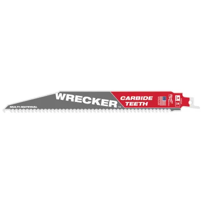 (1PK) 9" 6 TPI WRECKER™ w/ Carbide Teeth SAWZALL® Blade