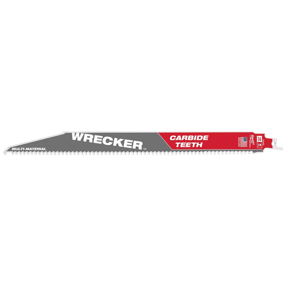 (1PK) 12" 6 TPI WRECKER™ w/ Carbide Teeth SAWZALL® Blade