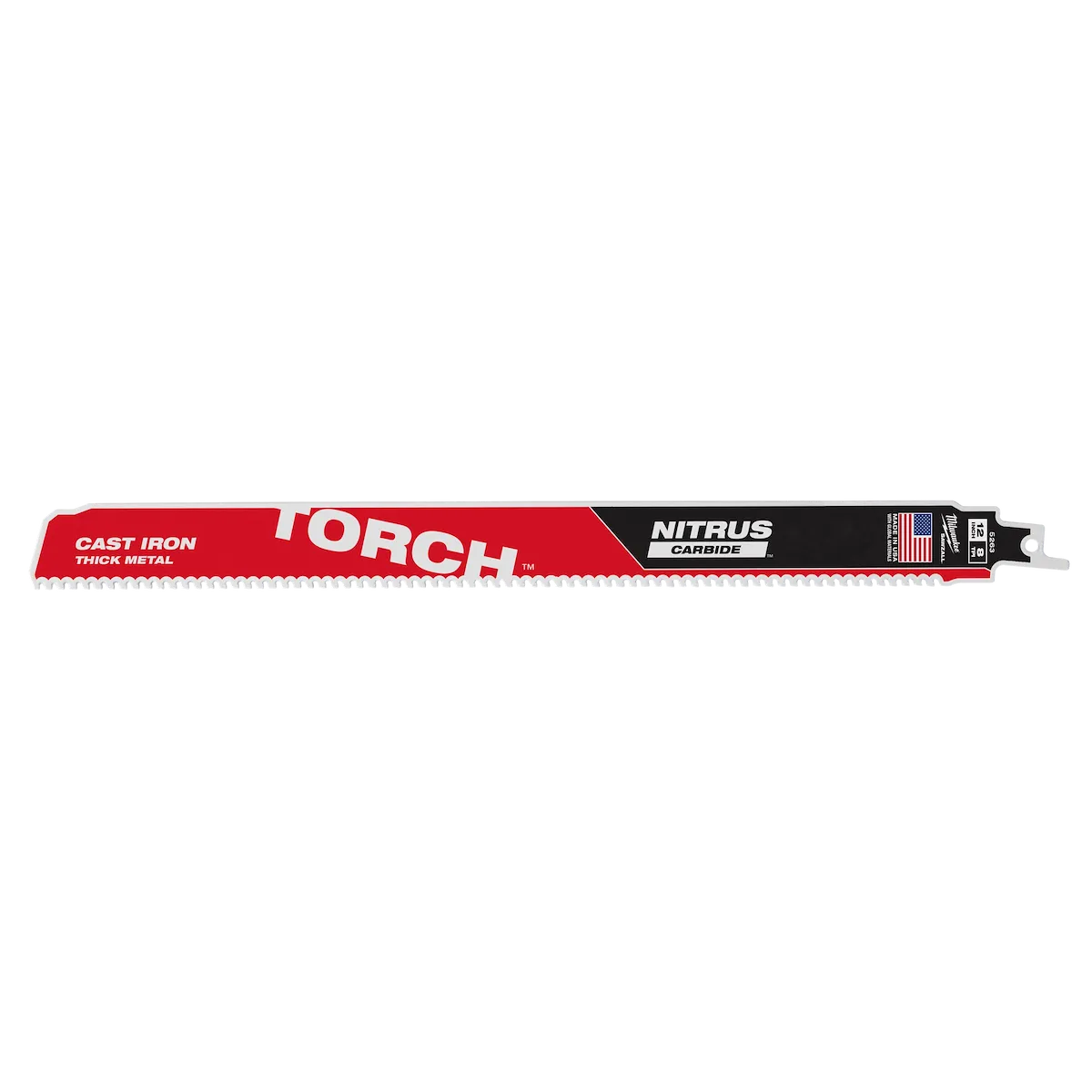 (1PK) 12" 8 TPI TORCH™ w/ NITRUS Carbide™ SAWZALL® Blade