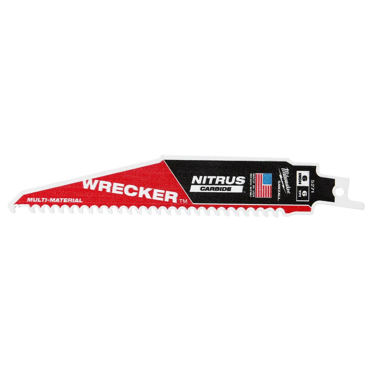 (1PK) 6" Wrecker™ w/ Nitrus Carbide™ Sawzall® Blade