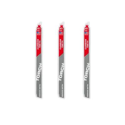 (3PK) 12" 10TPI the TORCH™ with Carbide Teeth for Medium Metal
