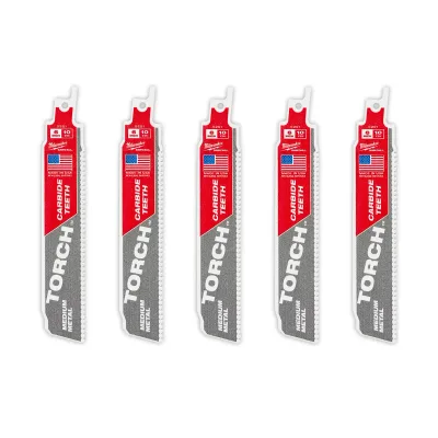 (5PK) 6" 10TPI the TORCH™ with Carbide Teeth for Medium Metal