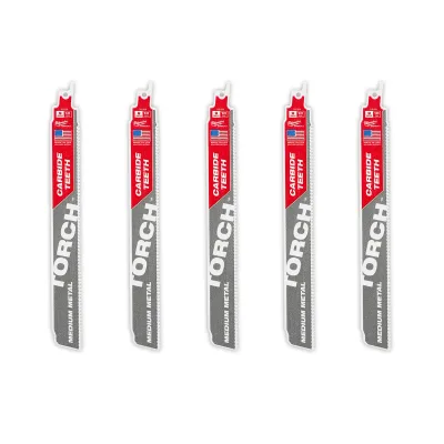 (5PK) 9" 10TPI the TORCH™ with Carbide Teeth for Medium Metal