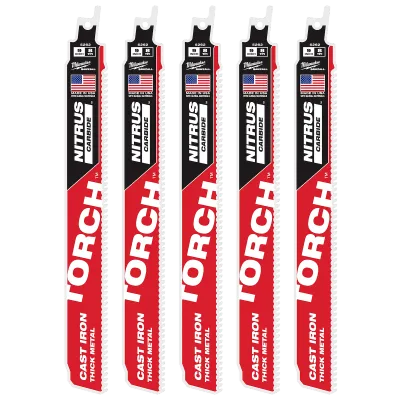 (5PK) 9" 8TPI Torch™ for CAST IRON w/ Nitrus Carbide™