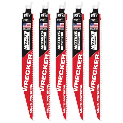 (5PK) 9" Wrecker™ w/ Nitrus Carbide™ Sawzall® Blade