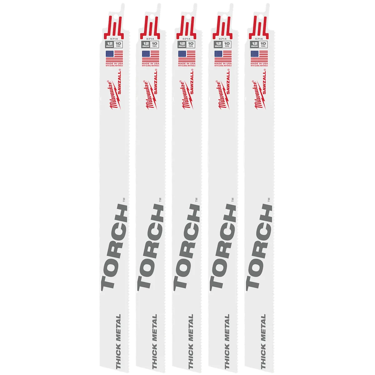12" 10 TPI the Torch™ SAWZALL® Blades (5 Pk)