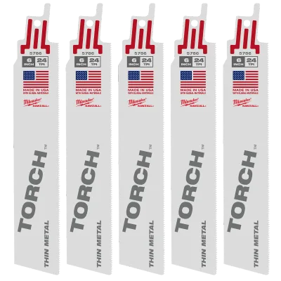 6" 24 TPI the Torch™ SAWZALL® Blades (5 Pk)