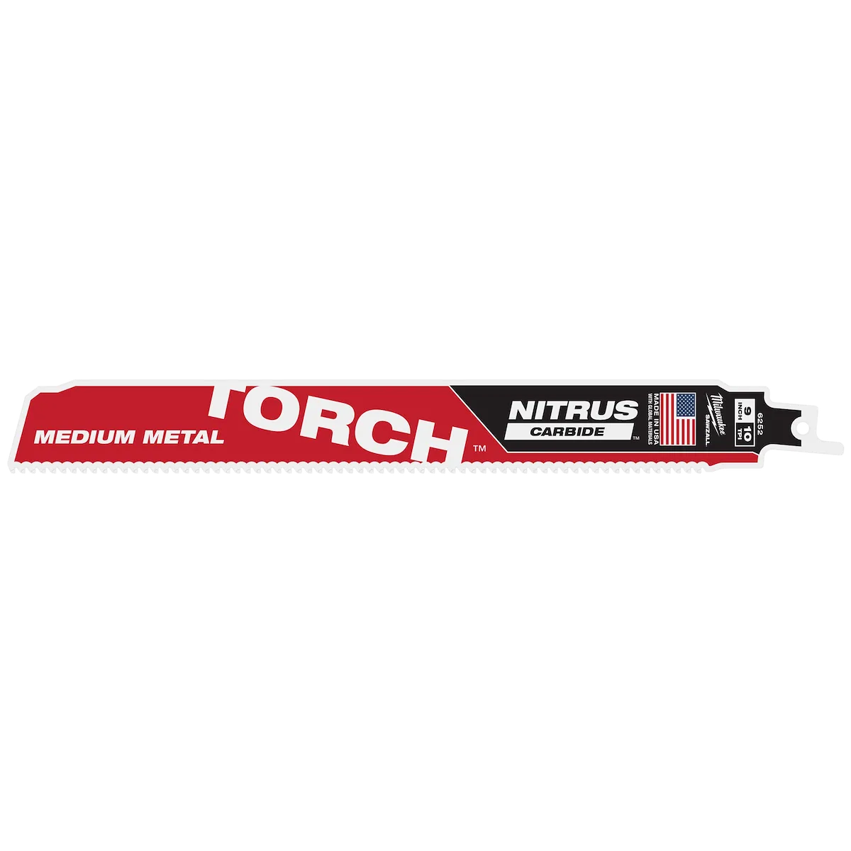 (1PK) 9" 10TPI the TORCH™ with NITRUS CARBIDE™ Teeth for Medium Metal