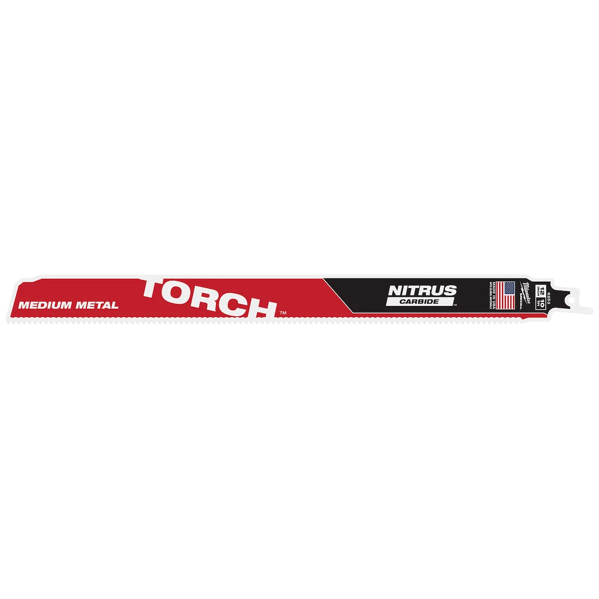 (1PK) 12" 10TPI the TORCH™ with NITRUS CARBIDE™ Teeth for Medium Metal
