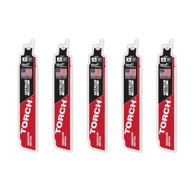 (5PK) 6" 10TPI the TORCH™ with NITRUS CARBIDE™ Teeth for Medium Metal