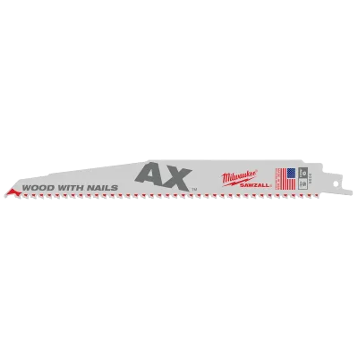Milwaukee Tool 9" 5 TPI the Ax™ Sawzall® Blade (25 Pk) 48-00-8026