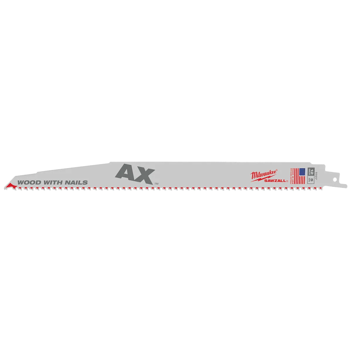 Milwaukee Tool 12" 5 TPI the Ax™ Sawzall® Blade (25 Pk) 48-00-8027