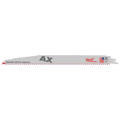 Milwaukee Tool 12" 5 TPI the Ax™ Sawzall® Blade (25 Pk) 48-00-8027
