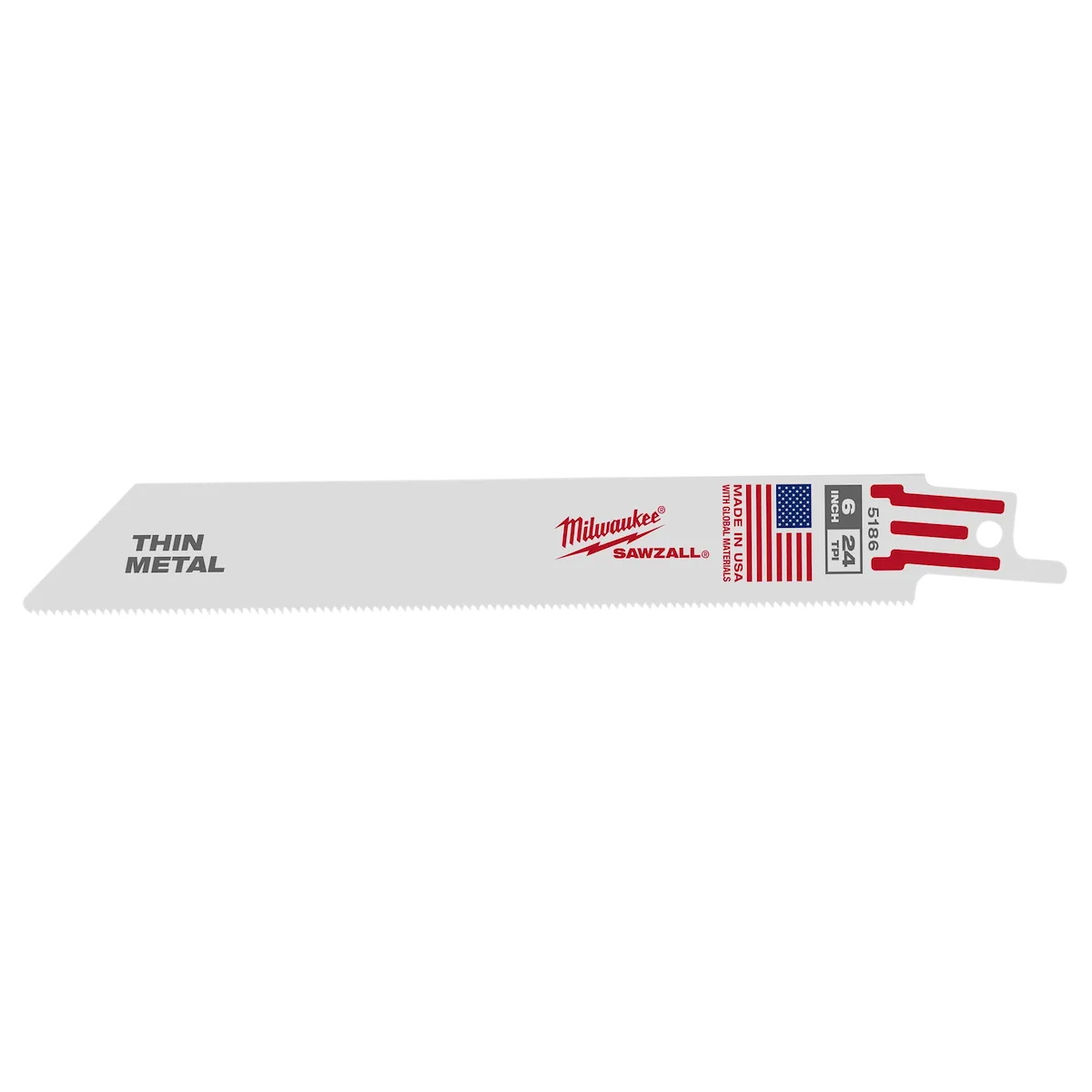 6" 24 TPI Thin Kerf SAWZALL® Blades (25 Pk)