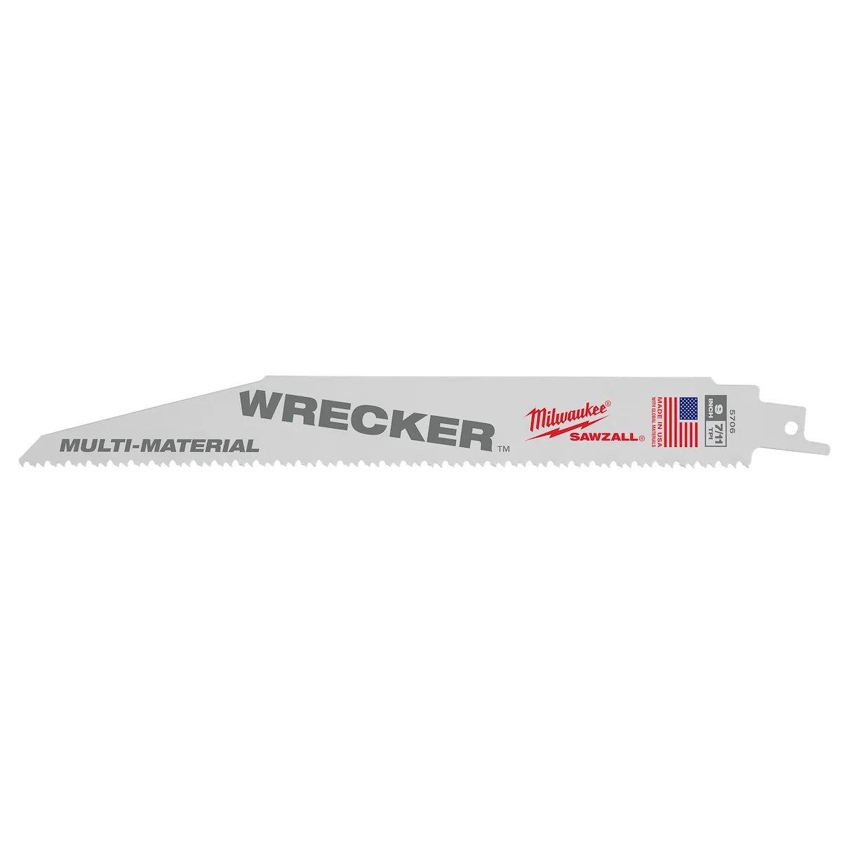 Milwaukee WRECKER™ Multi-Material SAWZALL® Blade 9" 7/11 TPI 25PK