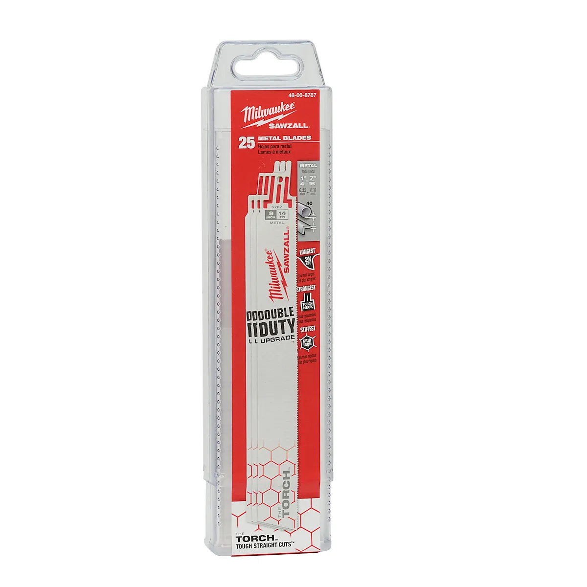 Milwaukee Tool 9" 14 TPI the Torch™ SAWZALL® Blades (25 Pk) 48-00-8787