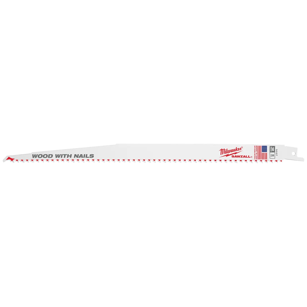 Milwaukee Tool 12" 5 TPI Sawzall® Blades (5 Pk) 48-01-2017