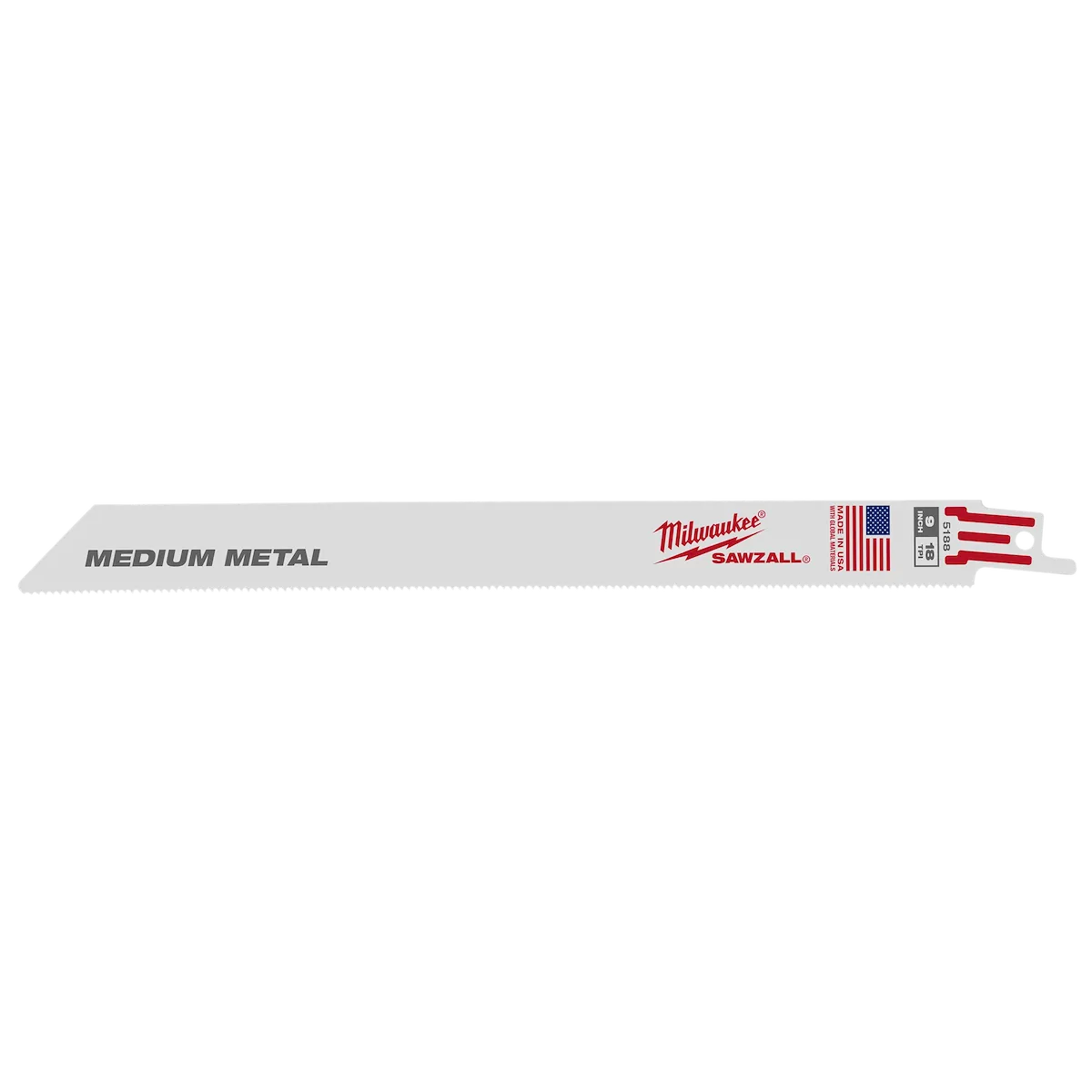 9" 18 TPI Thin Kerf SAWZALL® Blades (10 Pk Bulk)