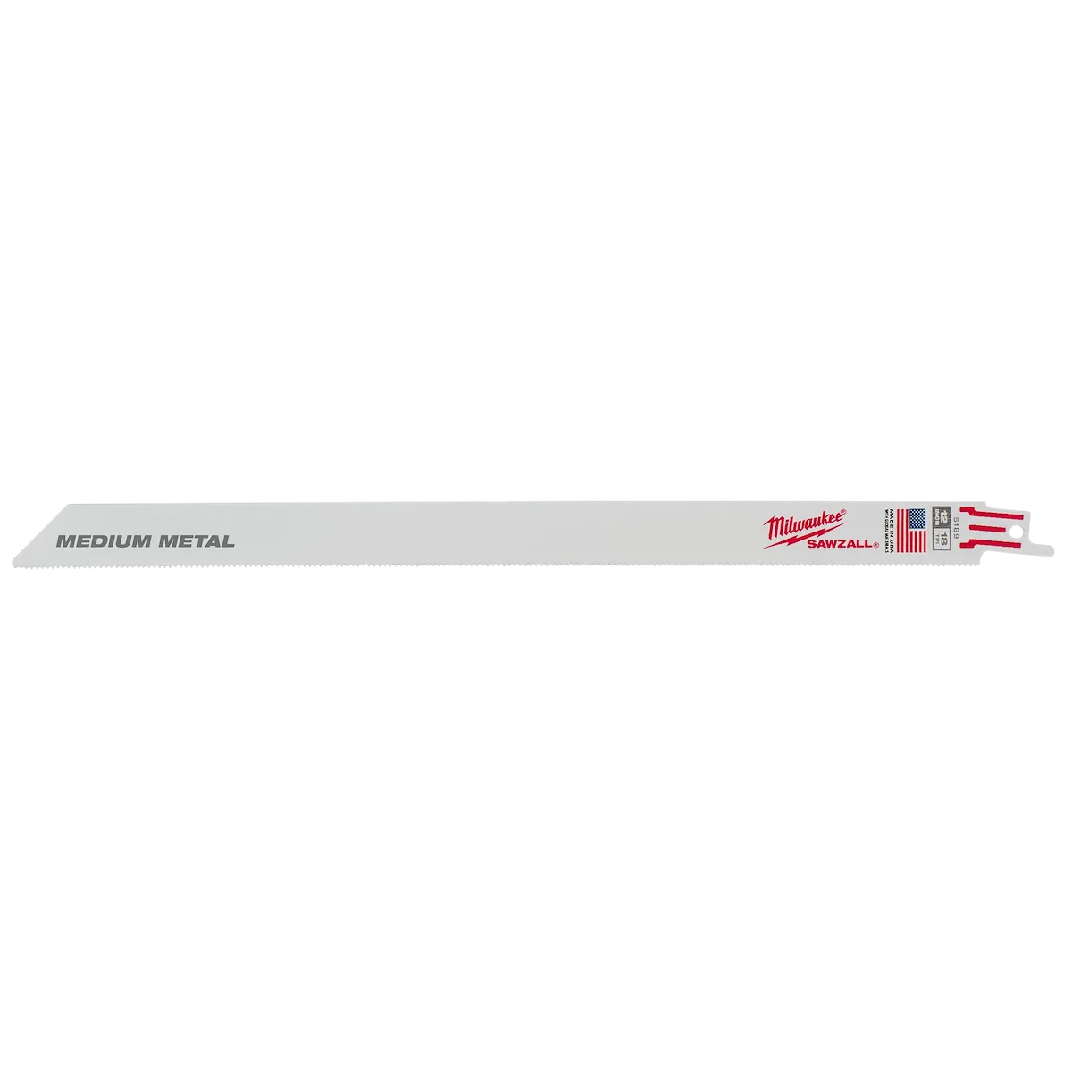 12" 18 TPI Thin Kerf SAWZALL® Blades (10 Pk Bulk)