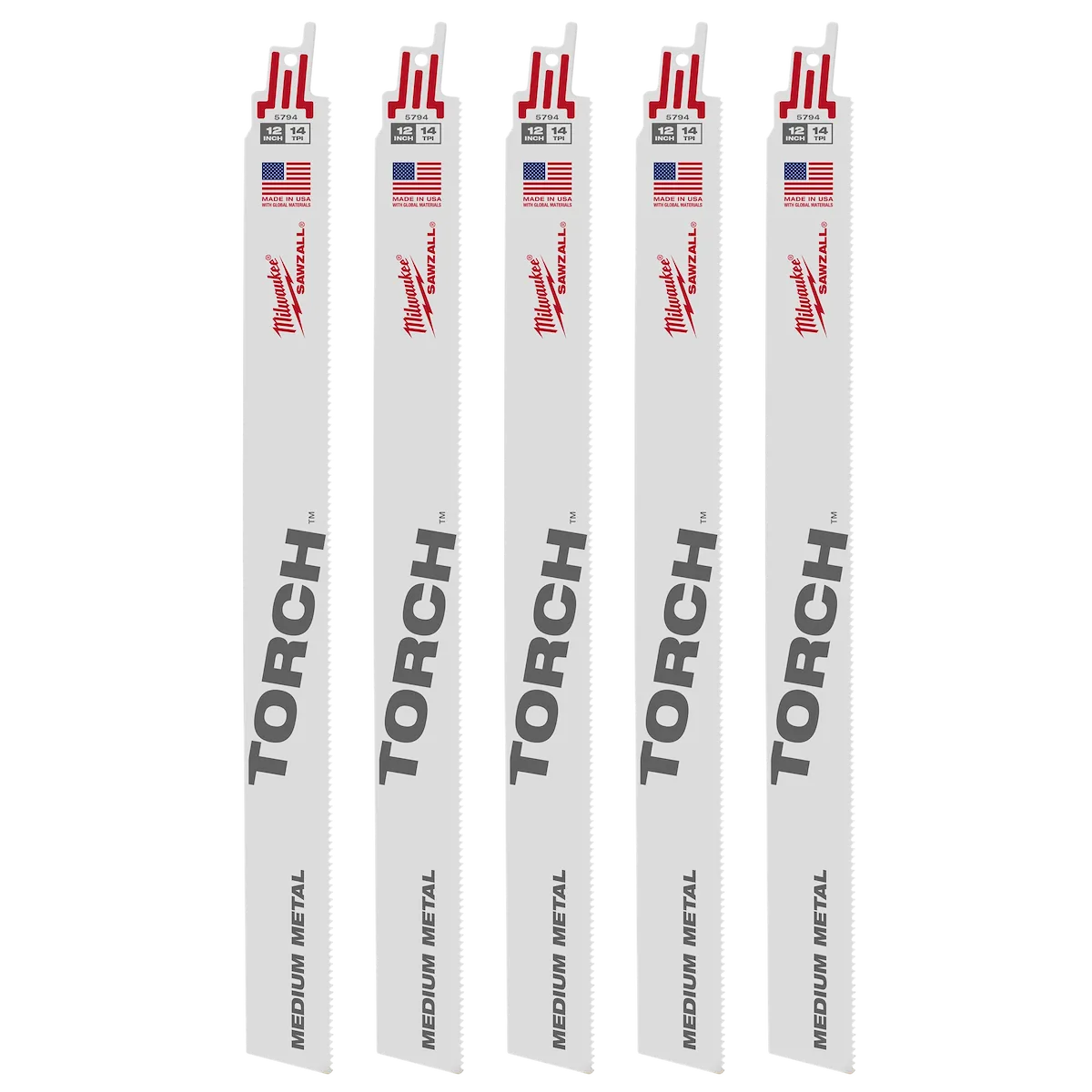 12" 14 TPI the Torch™ SAWZALL® Blades (Bulk - 25 Pk)